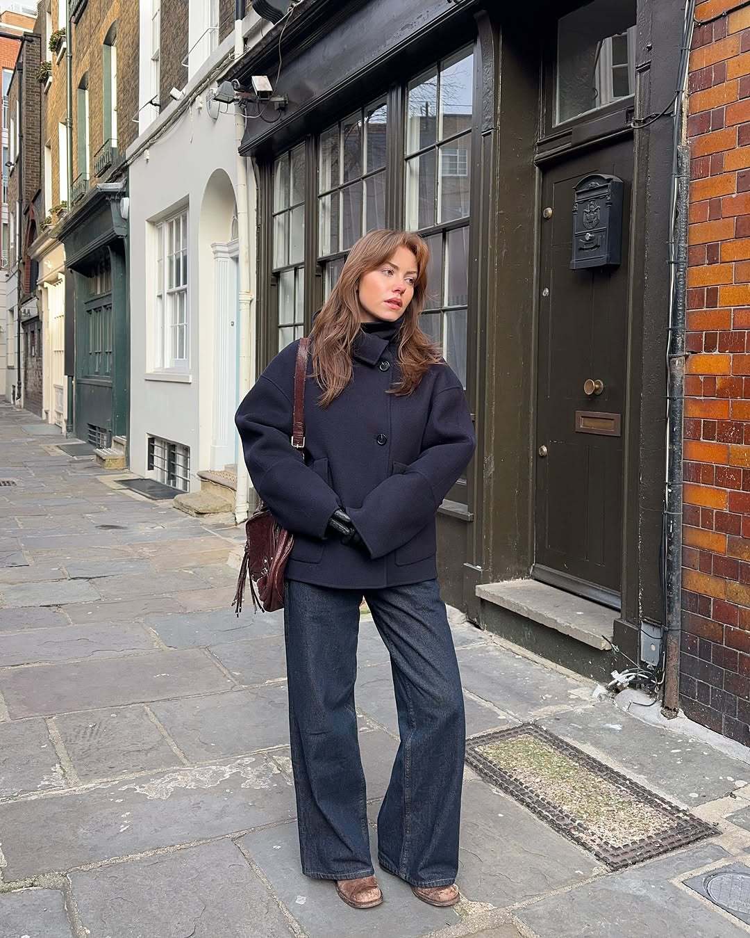 Manteau en laine surdimensionné pour femmes Chic & Stil