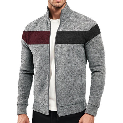 Veste zippée sportive pour hommes avec design structurel Chic und Stil