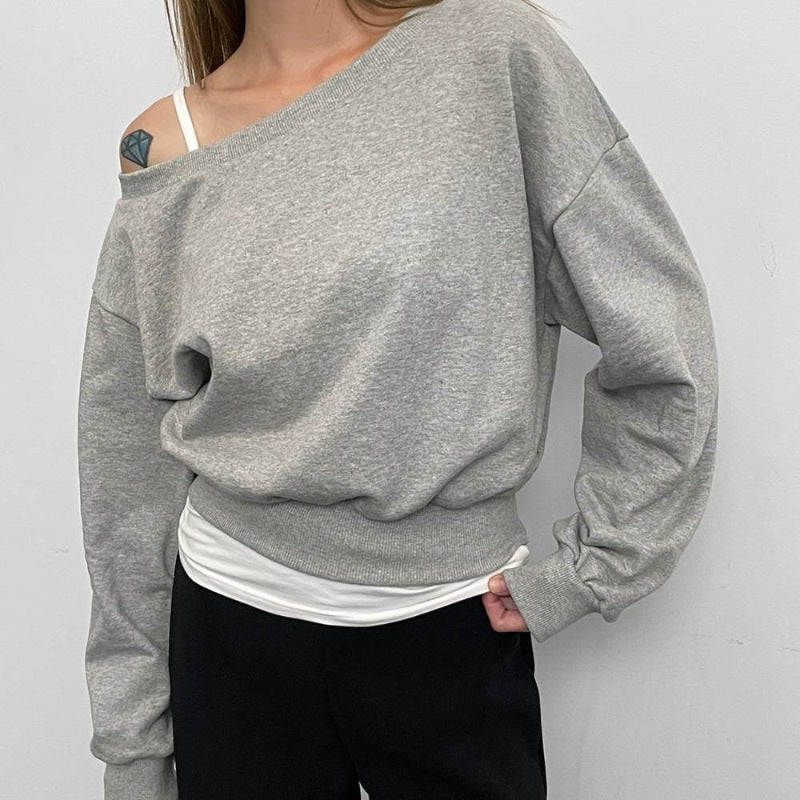 Pull décontracté pour femme avec encolure asymétrique Chic & Stil