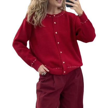 Dames gilet aérien avec des détails de bouton élégants Chic und Stil