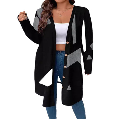 Dames Pull oversized avec design graphique Chic und Stil
