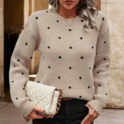 Pull femme avec design de points texturé Chic und Stil