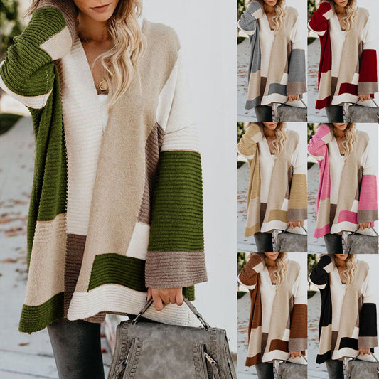 Cardigan féminin à la mode avec tricot doux et manches spacieuses Chic und Stil