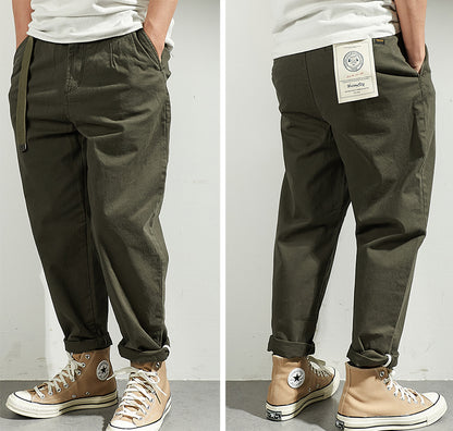 Casual cargo pants for men with adjustable waist and deep side pockets Chic and Style