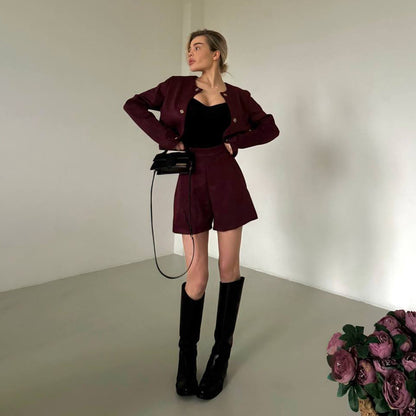 Blazer pour femmes avec une coupe élégante et des détails pratiques à boutons-pression Chic und Stil