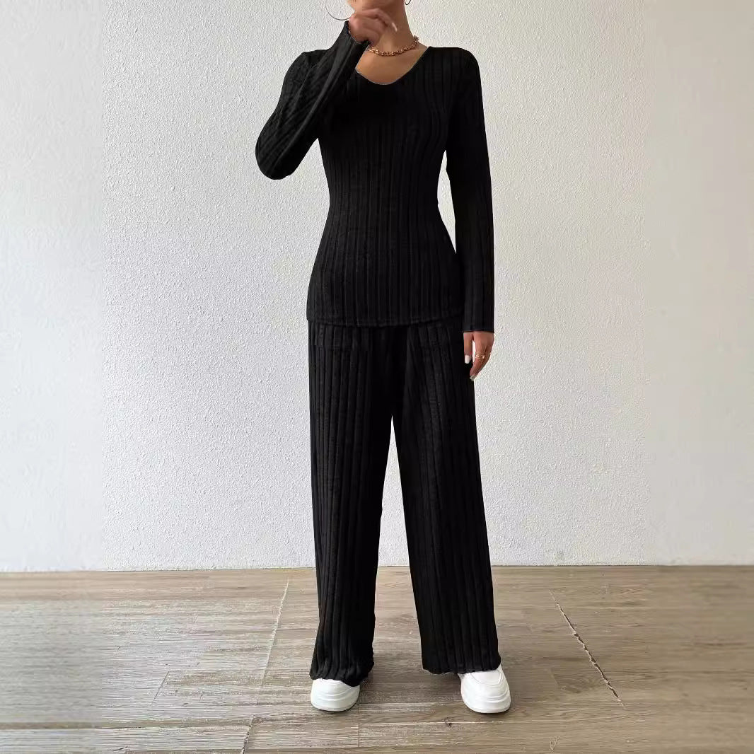 Dames Combinaison en Tricot Décontractée avec Poches Chic und Stil