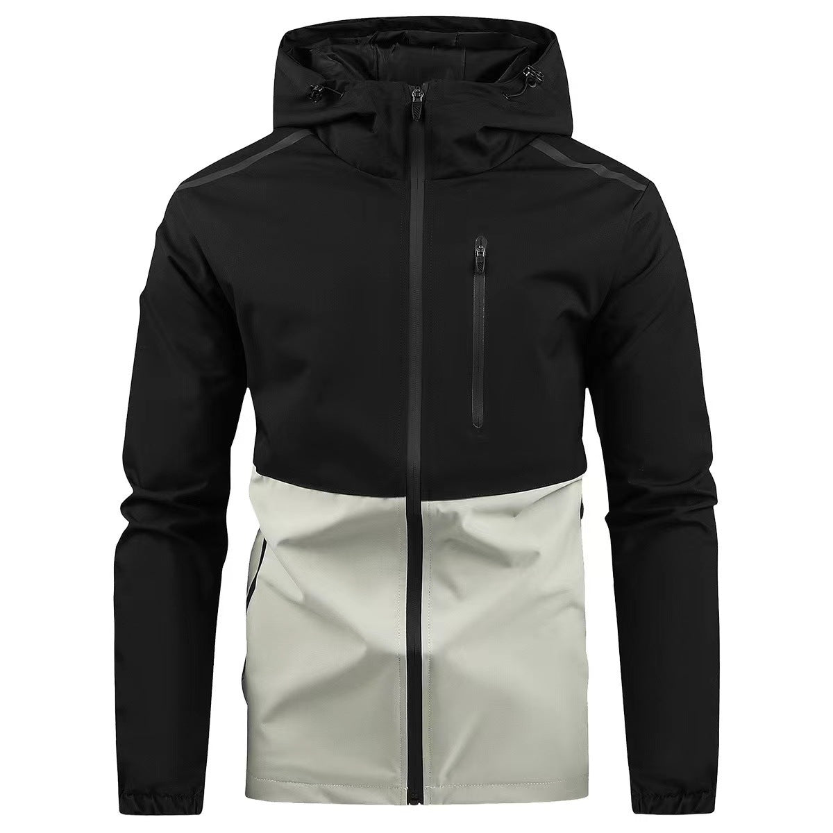 Functional waterproof jacket for men with adjustable hood Chic and Style