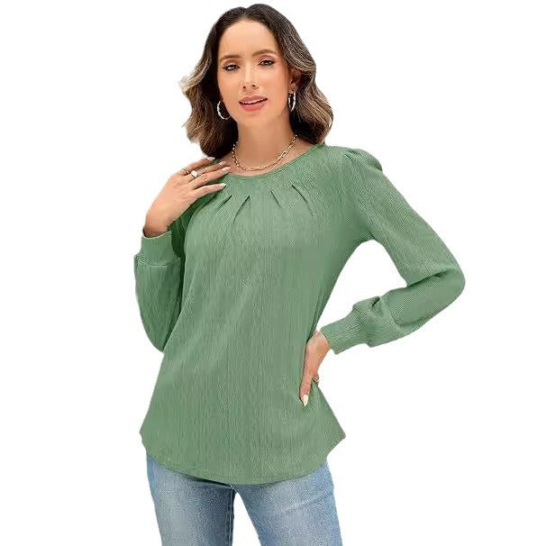 Dames Blouse stylée avec drapé décoratif Chic und Stil