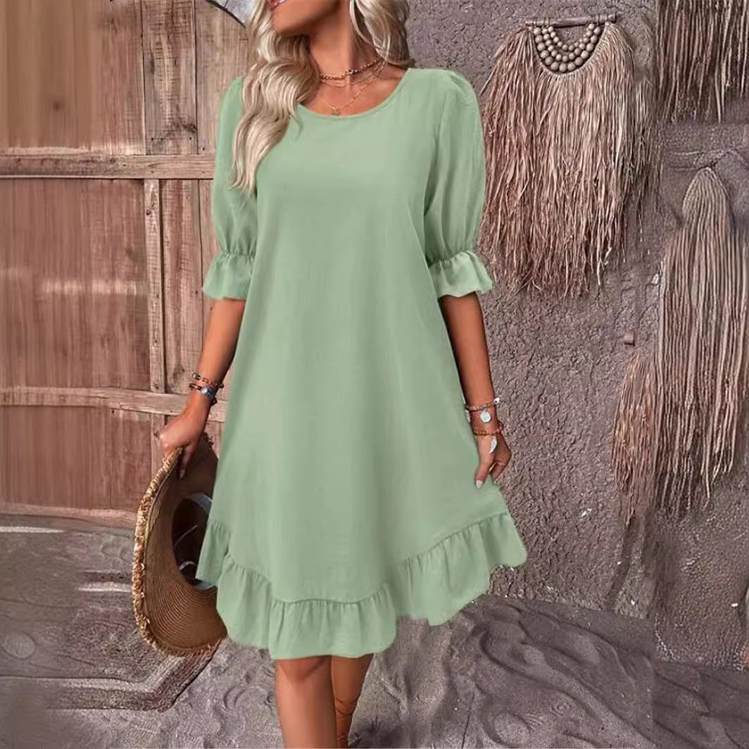 Robe ample à volants pour femme Chic und Stil