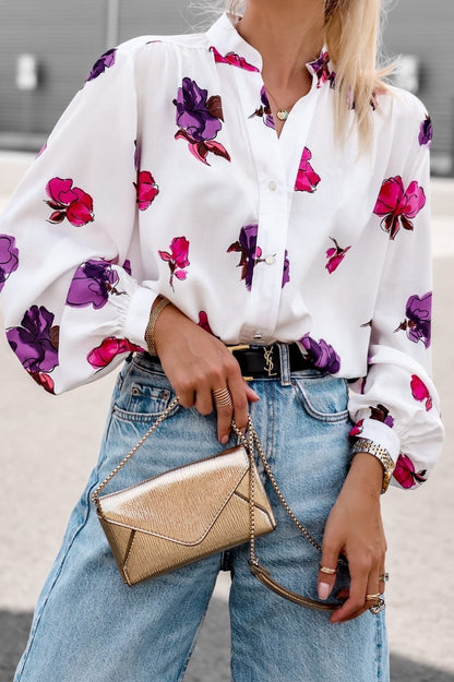 Blouse élégante pour femmes avec impression florale Chic und Stil