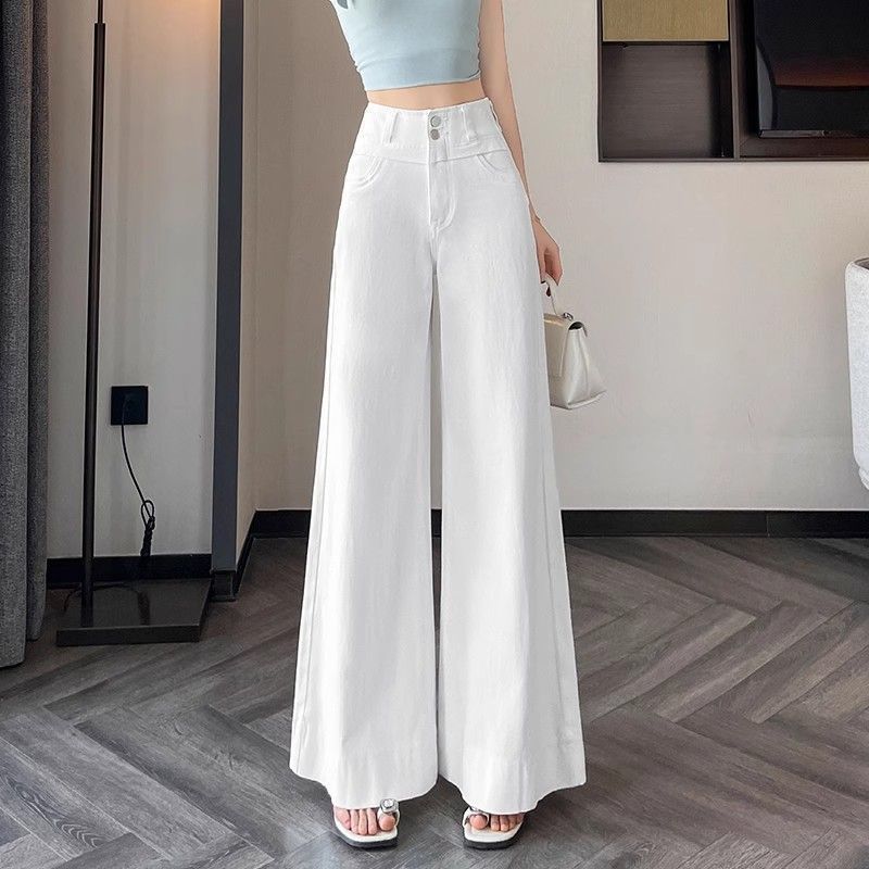 Pantalons en denim amples pour femmes Chic & Stil