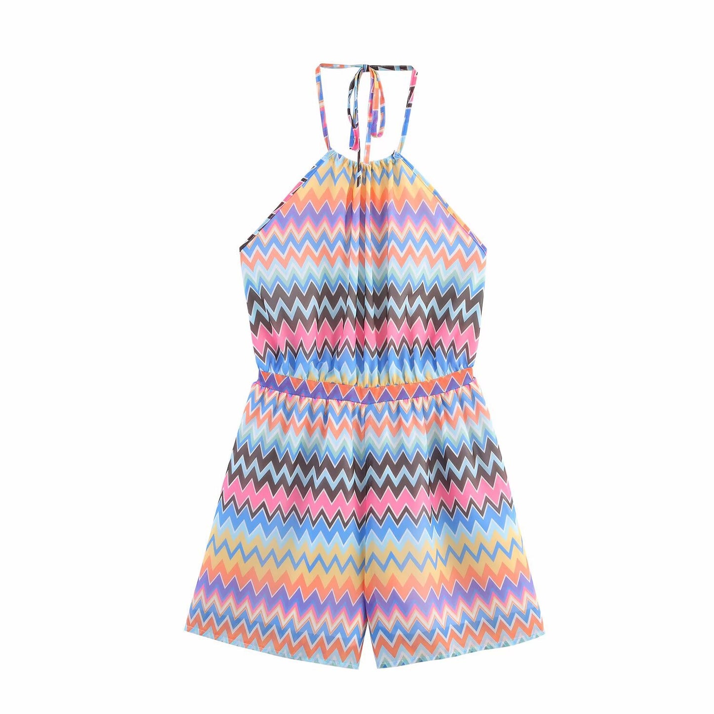 Bodysuit pour femmes avec un motif zigzag raffiné et des bretelles ajustables Chic und Stil