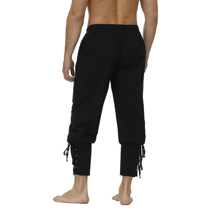 Men's leisure pants with a trendy fit and practical lace details Chic and Style