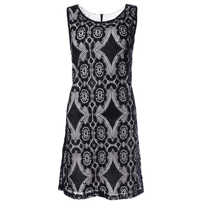Robe en dentelle pour femmes avec motifs floraux et décolleté en forme de clé Chic und Stil