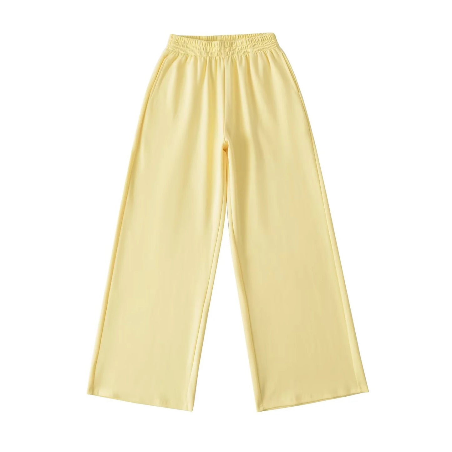 Wide jersey pants for women with elastic waist Chic und Stil