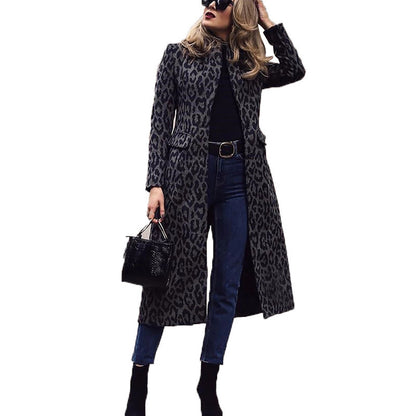 Dames élégant trench-coat avec motif animal Chic und Stil