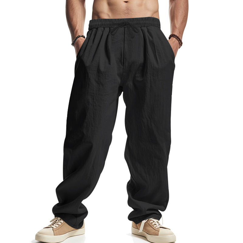 Casual pants for men with elastic waist and side pockets Chic and Style