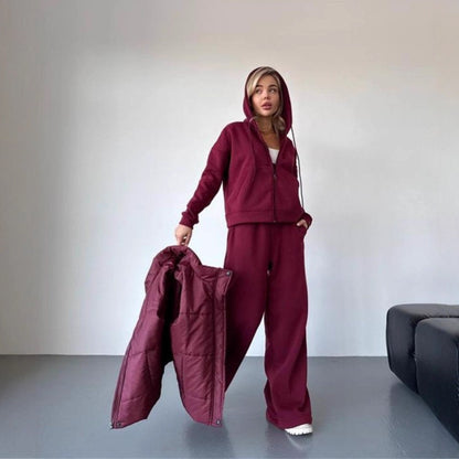 Dames gilet matelassé avec capuche Chic und Stil