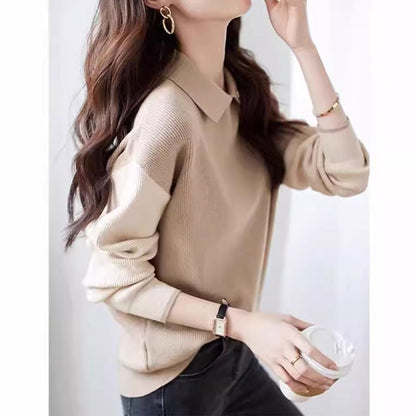Pull en tricot polo pour femmes Chic und Stil