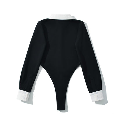 Ladies Elegant High-Waisted Pants with Decorative Belt Chic and Style