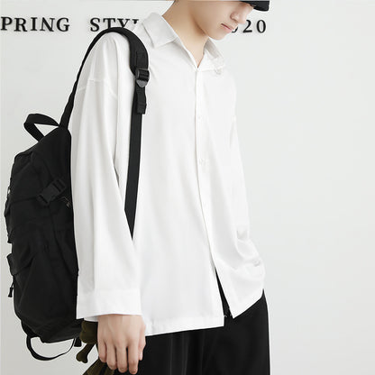 Chemise à manches longues élégamment taillée pour hommes en tissu de haute qualité Chic und Stil