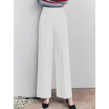 Dames élégante Culotte avec taille haute et poches latérales Chic und Stil