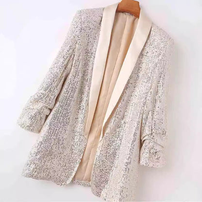 Dames Blazer scintillant Chic und Stil