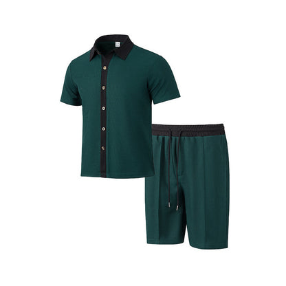 Homme décontracté t-shirt à manches courtes et ensemble de shorts de sport Chic und Stil