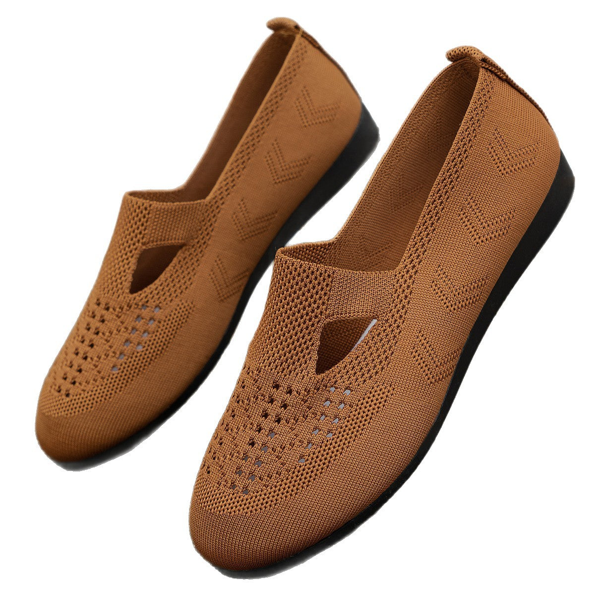 Dames chaussures en maille respirantes Slip-On Chic und Stil