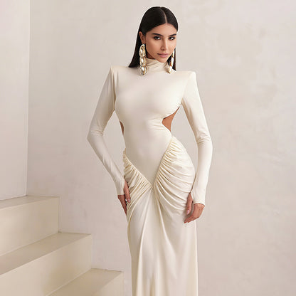 Robe Maxi Élégante pour Femmes avec une Coupe Innovante et des Découpes Raffinées Chic und Stil
