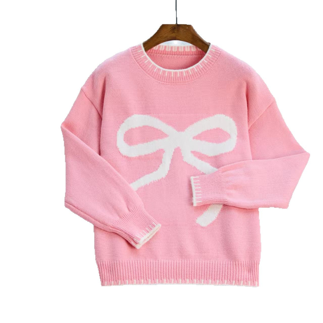 Dames Pull et sweat confortable avec motif de nœud et manches confortables Chic und Stil