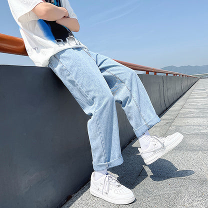 Casual men's pants with adjustable drawstring and loose fit Chic und Stil