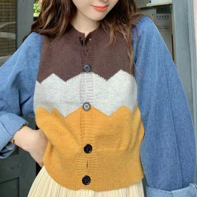 Dames Gilet tendance avec accents de couleur modernes Chic und Stil