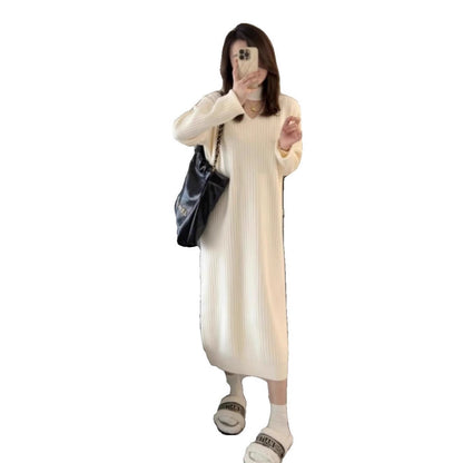 Robe en tricot pour femmes avec une élégante structure côtelée Chic und Stil