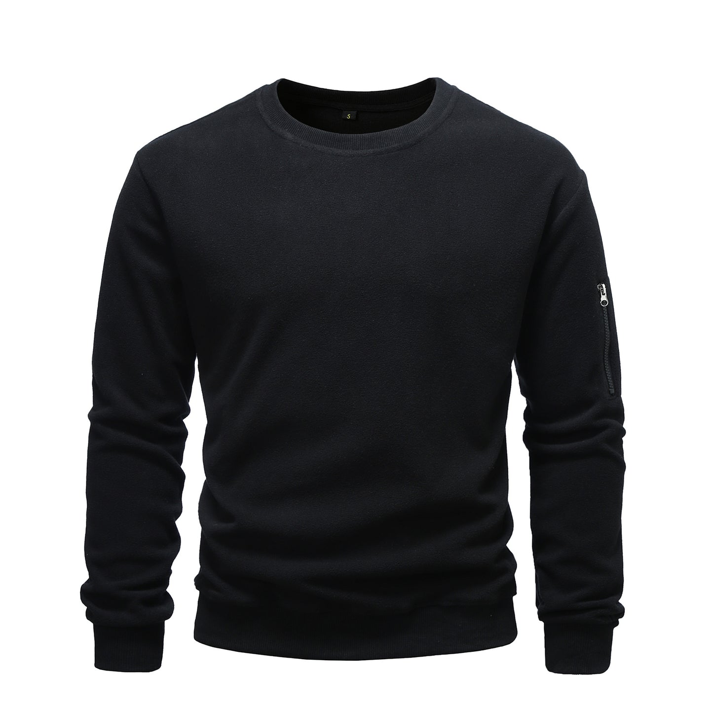 Comfortable fleece pullover for men with zip pocket Chic and Style