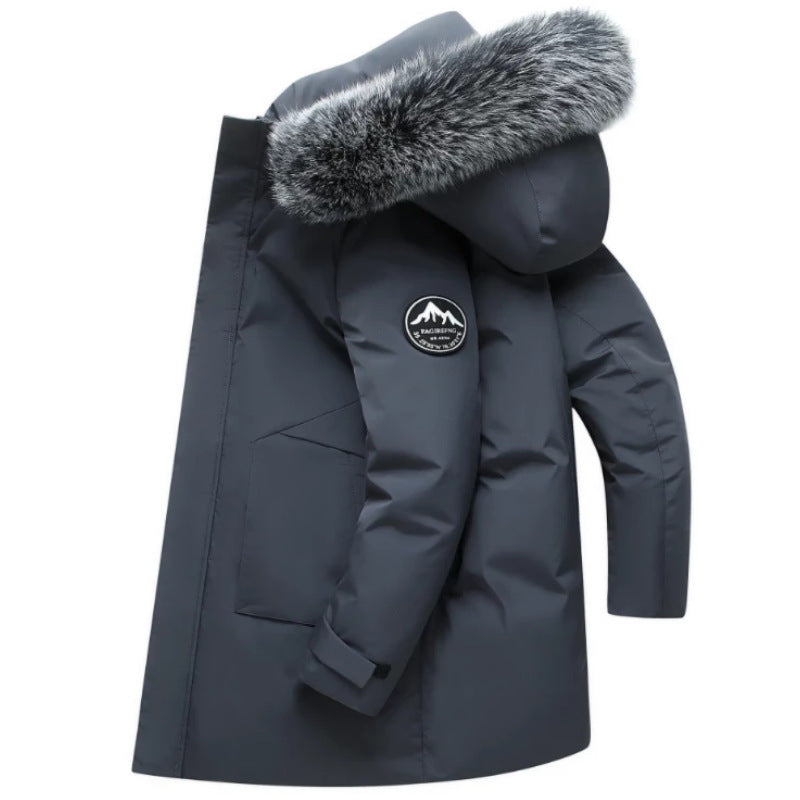 Dame Parka d'hiver avec capuche amovible et pelage synthétique douillet Chic und Stil