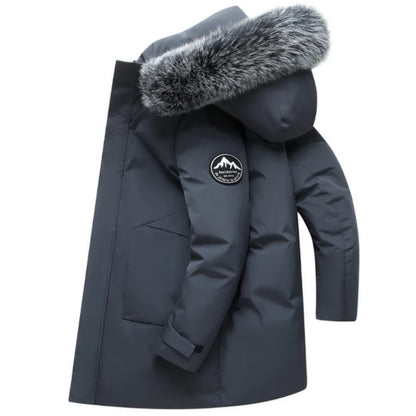 Dame Parka d'hiver avec capuche amovible et pelage synthétique douillet Chic und Stil