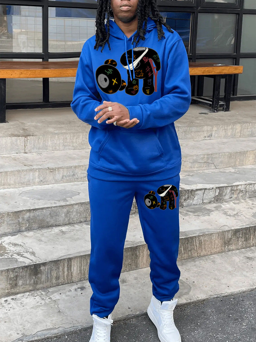 Chic and Style women's sweatshirt and leisure pants set with creative print design