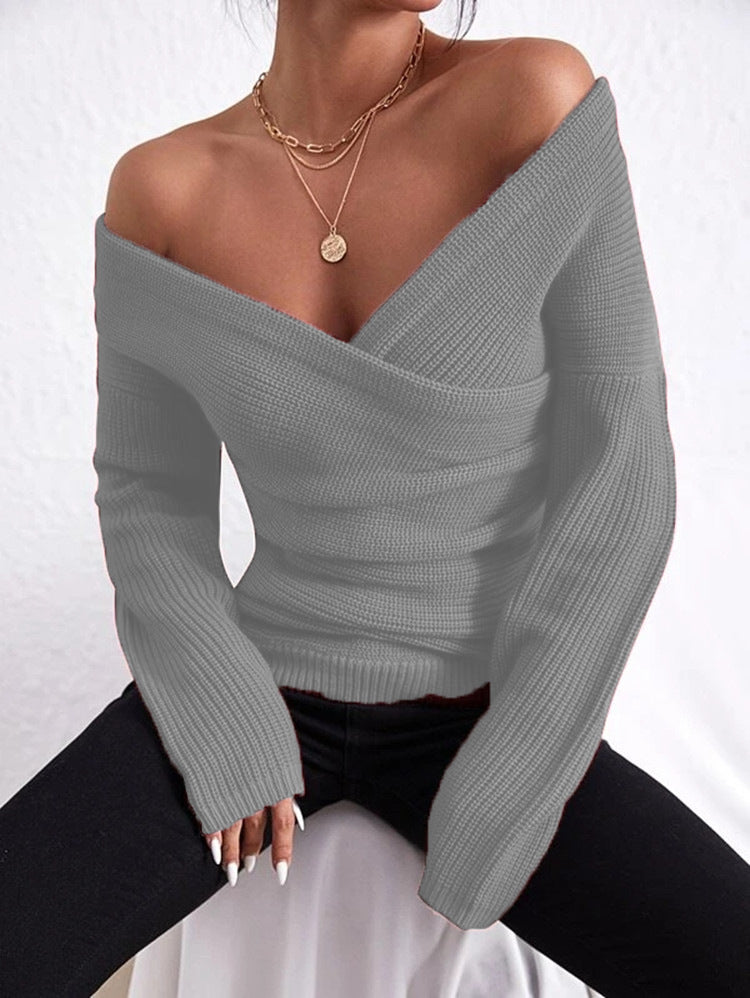 Dames Haut tricot à carreaux Chic und Stil