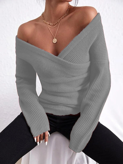 Dames Haut tricot à carreaux Chic und Stil