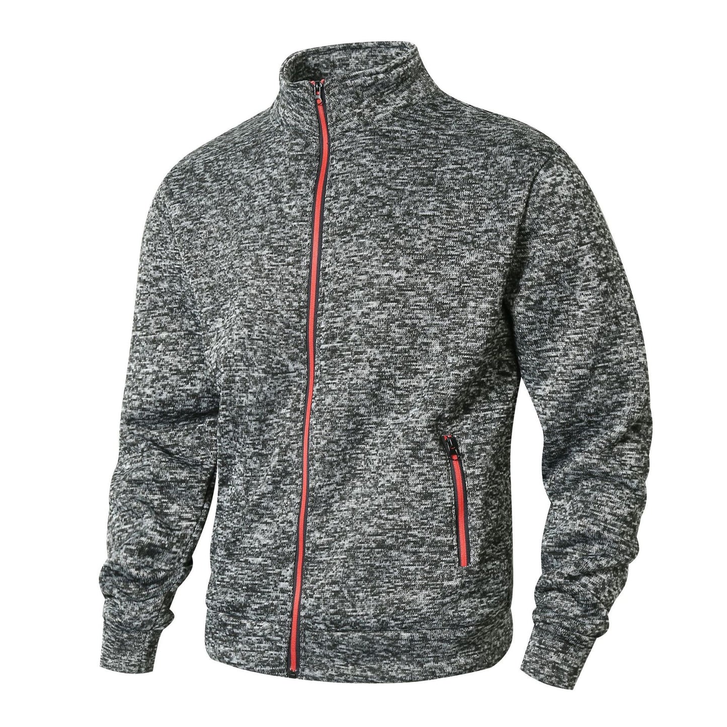 Veste en fleece sportive pour hommes avec col montant confortable et poches zippées Chic und Stil