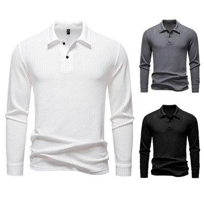 Chemise polo pour homme avec surface structurée et col moderne Chic und Stil