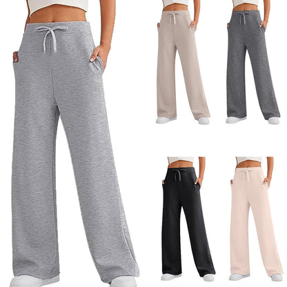 Loose women's leisure pants with elastic waist and practical pockets Chic and Style