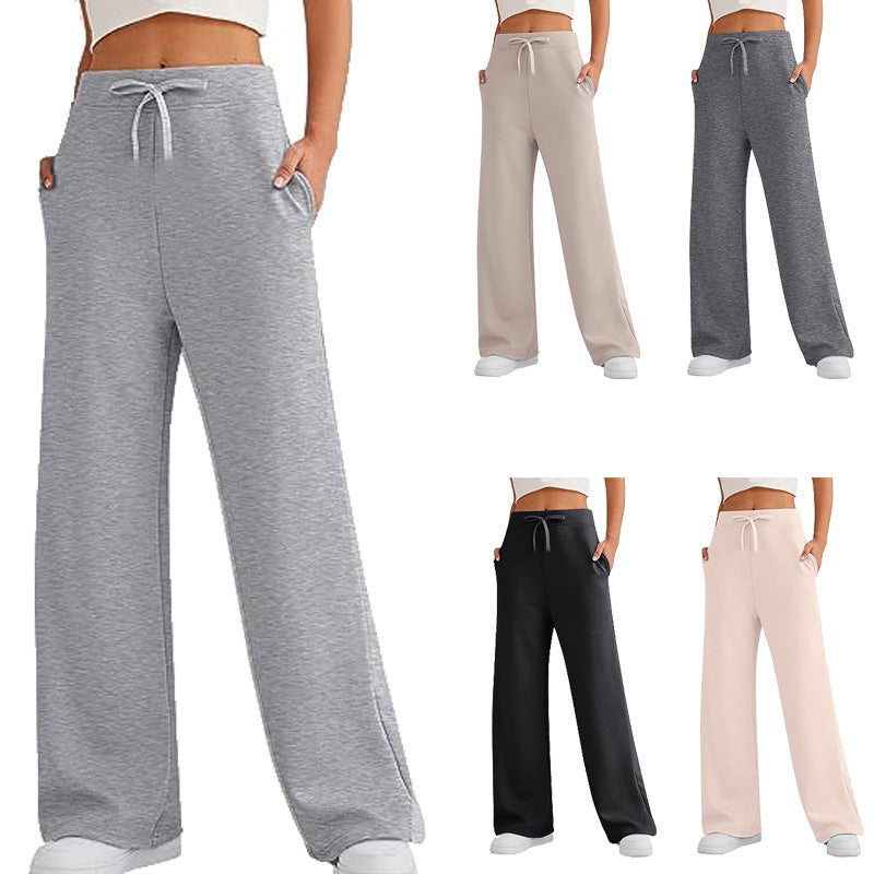 Ladies Comfortable and Trendy Leisure Pants with Wide Cut Chic and Style