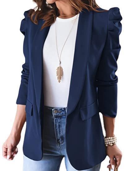 Blazer élégant pour dames avec des manches bouffantes et une coupe tendance Chic und Stil