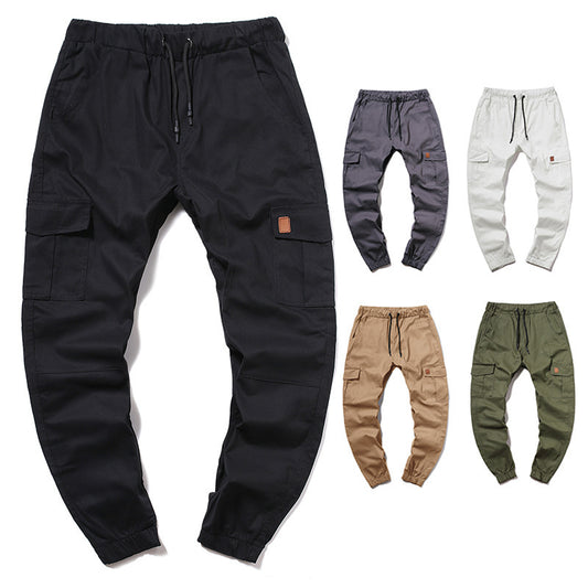 Men's cargo pants with elastic waist and practical side pockets Chic and Style