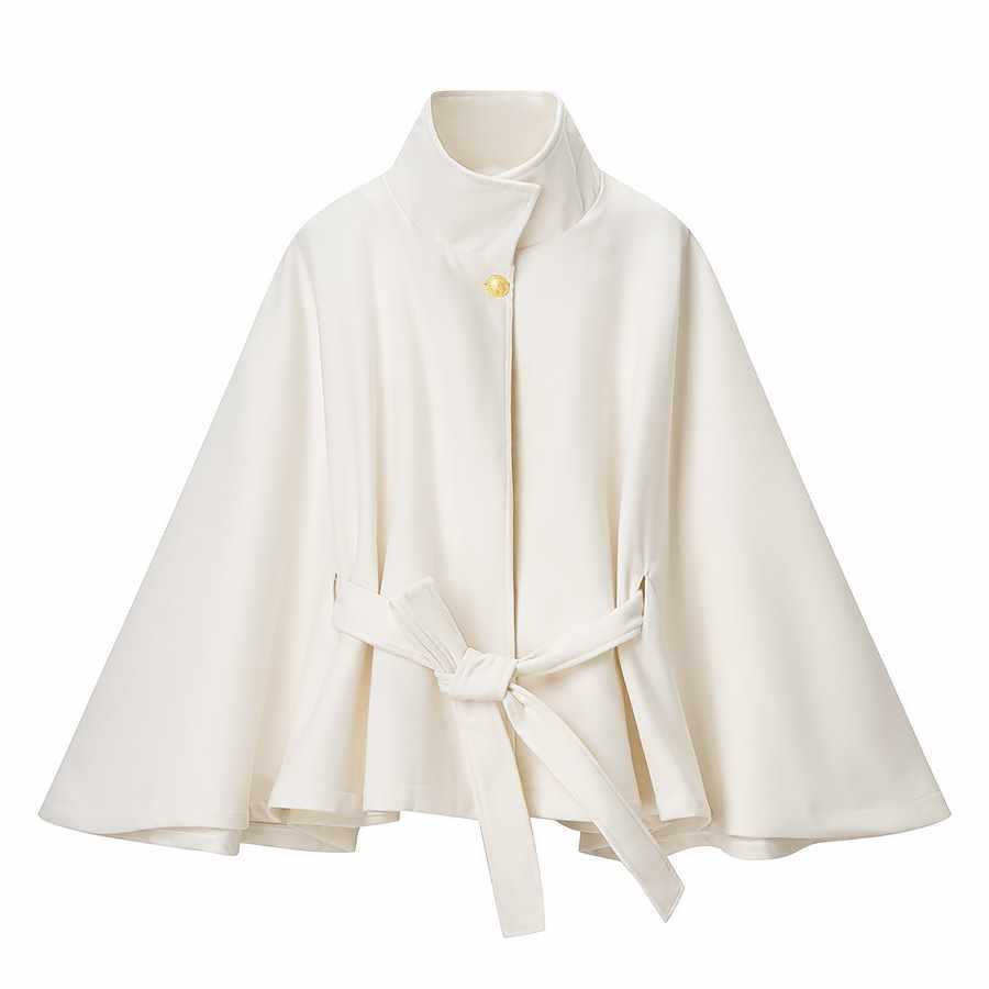 Dames élégante manteau à capuche Chic und Stil