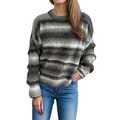 Dames pull-over en tricot douillet avec flair Chic und Stil