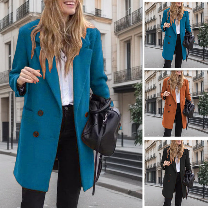 Dames Élégant Trench-coat en Boucle Chic und Stil