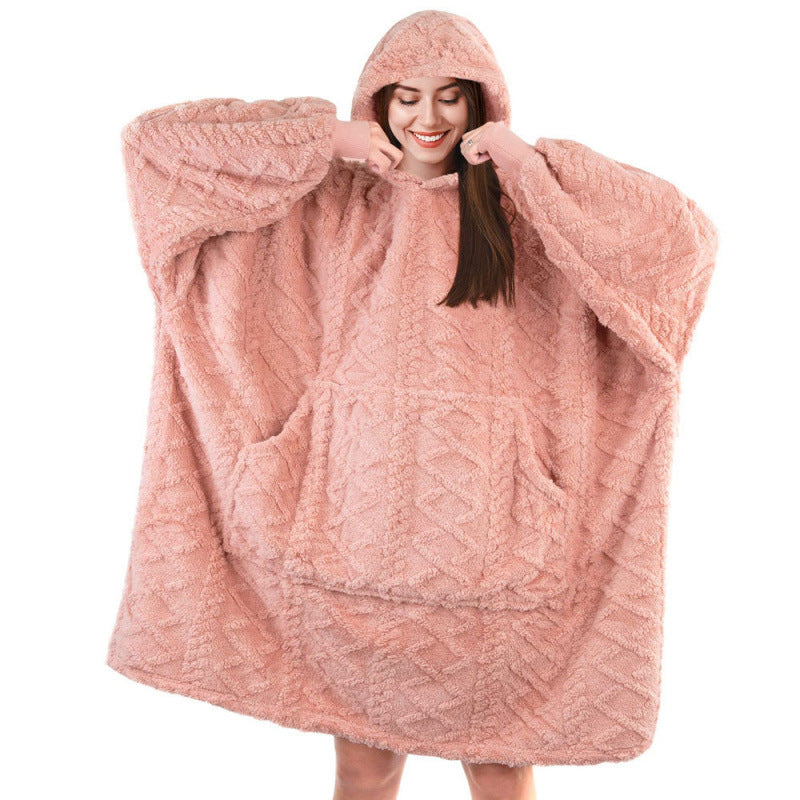 Pull en peluche pour femmes avec capuche et poches pratiques Chic und Stil